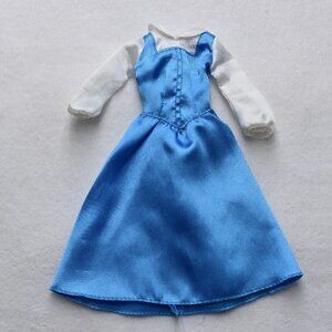 Vintage Disney Princess Beauty and the Beast Belle Barbie Blue Dress